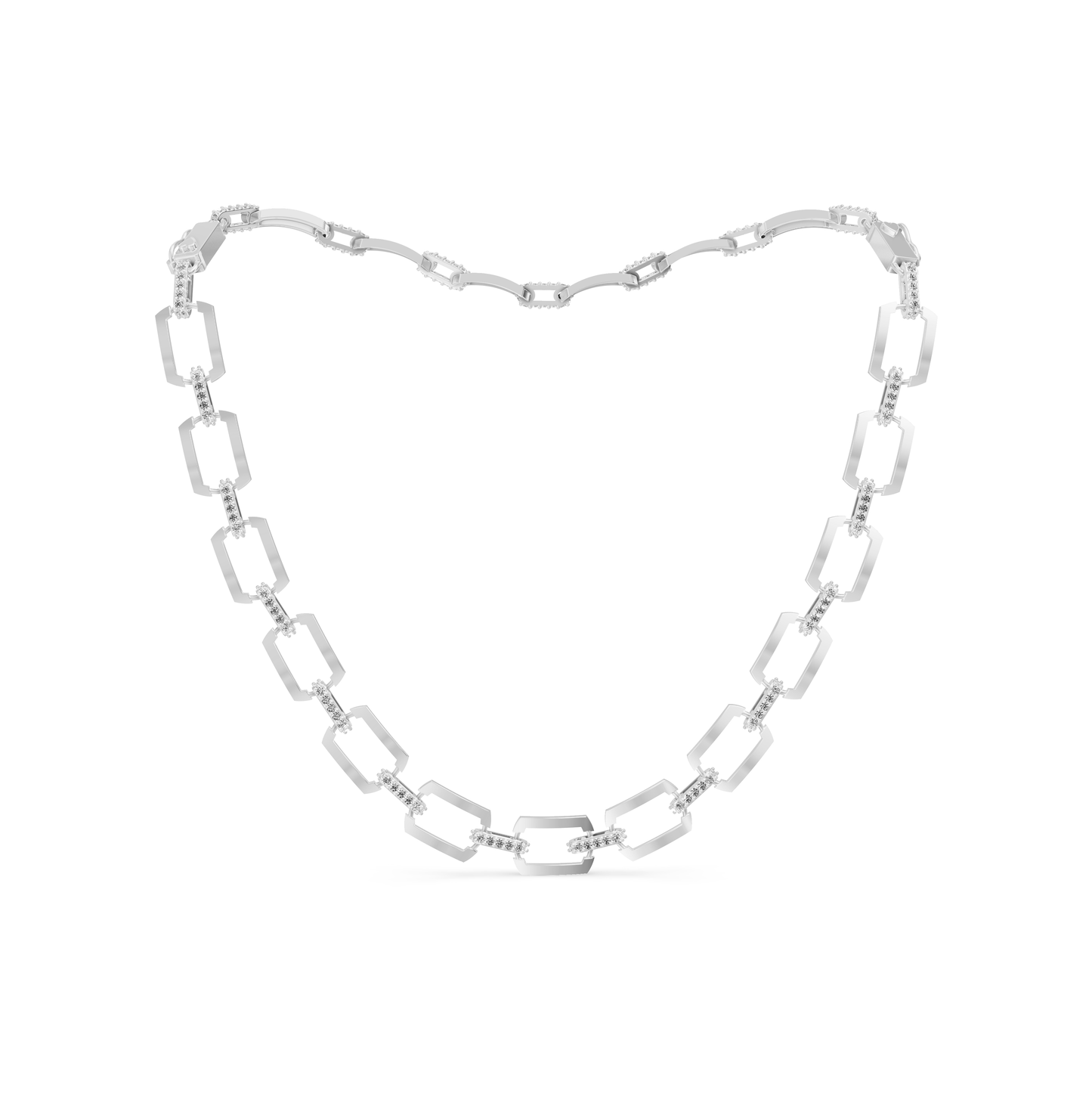 Faye Transformable Necklace in White Gold