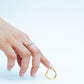 Heartfelt Statement Ring in Gold