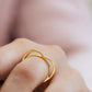 Heartfelt Statement Ring in Gold