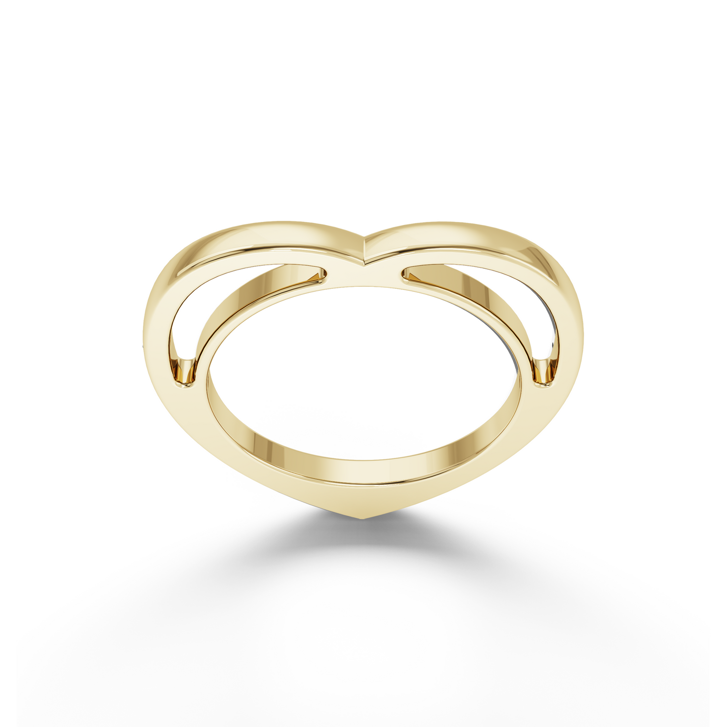 Heartfelt Statement Ring in Gold