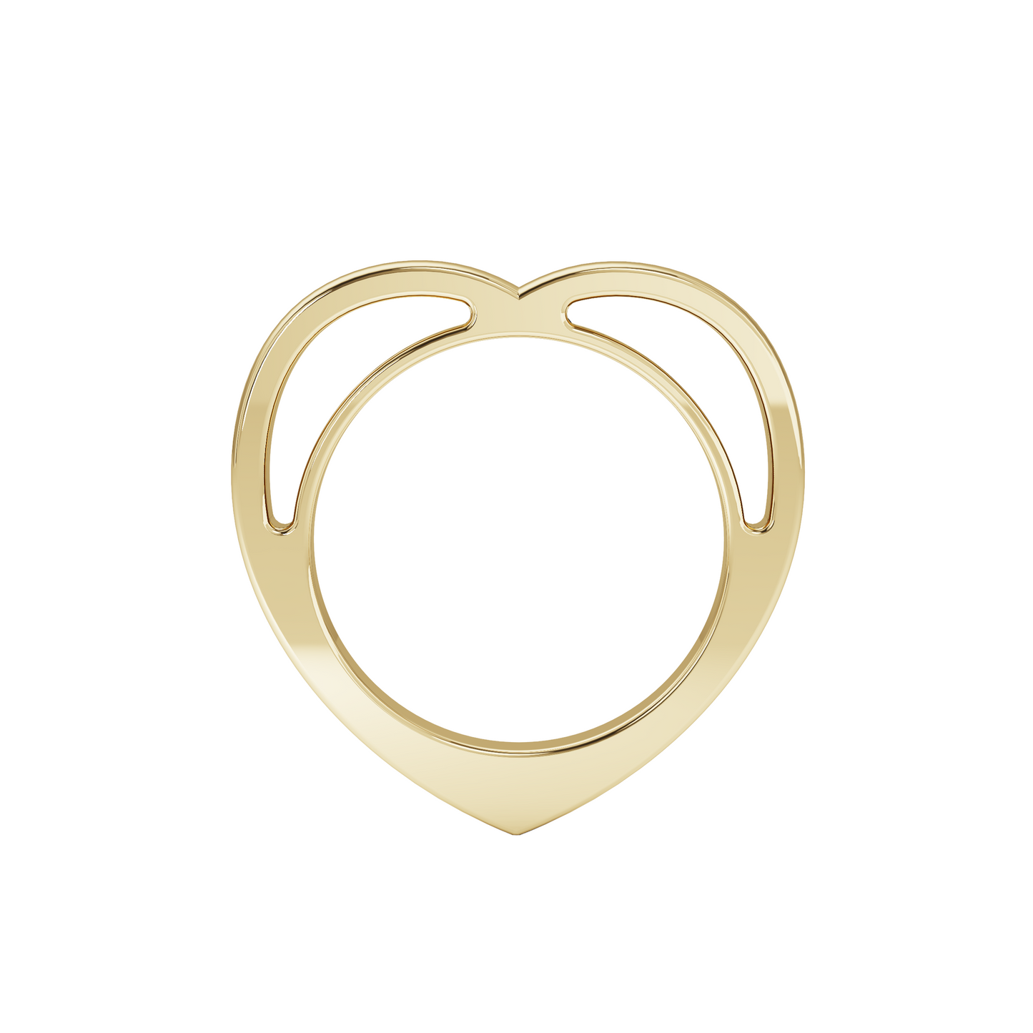 Heartfelt Statement Ring in Gold